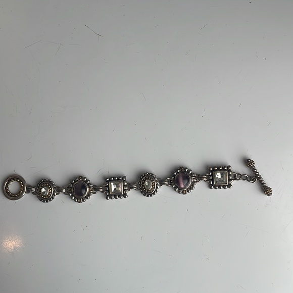 Bracelet purple silver gold - Picture 2 of 11